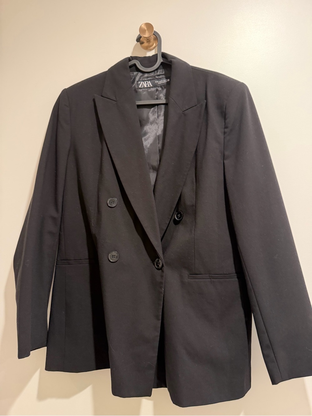 ZARA Oversized Black Blazer Size M